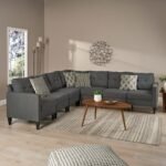Emmie Mid Century Modern 7-Seater Sectional Sofa Set