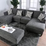Fabric Modular 5-Seater Sectional Sofa Bed