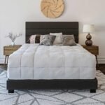Marion Padded Upholstered Faux Leather Bed - Image 5