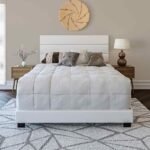 Marion Padded Upholstered Faux Leather Bed - Image 4