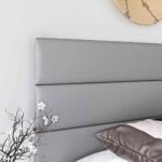 Marion Padded Upholstered Faux Leather Bed - Image 2