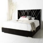 Serene Snooze French Velvet Upholstered Bed