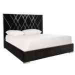 Serene Snooze French Velvet Upholstered Bed - Image 4