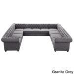 Garcia Tufted Linen U-shaped Sectional Sofa - Image 3