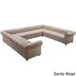 Garcia Tufted Linen U-shaped Sectional Sofa - Image 9
