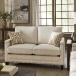 Hersfeld Ivory Fabric Sofa or Loveseat - Image 4
