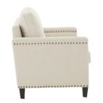 Hersfeld Ivory Fabric Sofa or Loveseat - Image 6