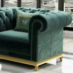 High Profile Sofa with Ottoman - Image 5