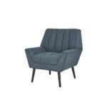 Houston Mid-Century Modern Fabric Arm Chair - Image 6