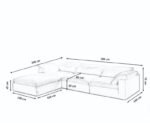 Cloud Waterproof Cotton Linen Fabric Sofa - Image 4