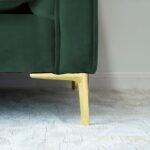 Jacqueline Velvet Square Arm 3-Seater Sofa - Image 4