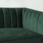 Jacqueline Velvet Square Arm 3-Seater Sofa - Image 5