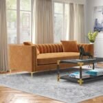 Jacqueline Velvet Square Arm 3-Seater Sofa - Image 7