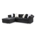 Jilian Velvet Left Hand Facing Sectional L-Shape Sofa - Image 7