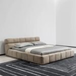 Kujea Platform Linen Fabric Upholstered Bed - Image 6