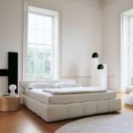 Kujea Platform Linen Fabric Upholstered Bed - Image 3