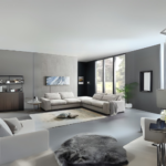 Nimbus Overstuffed 5-Seater Linen L-Shape Corner Sofa