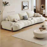 Cloud Lux Luxury Fleece Fabric Sofa - Image 3
