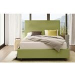 Vera Linen Upholstered Padded Bed - Image 2