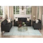 Living Room Polyester Blend 3-Pieces Sofa Set - Image 2