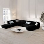 Luxury U-Shaped Velvet Upholstered Sofa - Image 3