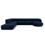 Luxury U-Shaped Velvet Upholstered Sofa - Image 4
