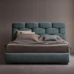 Majal Platform Linen Fabric Upholstered Bed