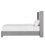 Nidona Tufted Linen Wingback Bed - Image 11