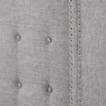 Nidona Tufted Linen Wingback Bed - Image 9