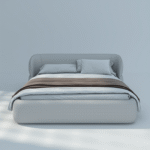 Bello Leather Fabric Bed