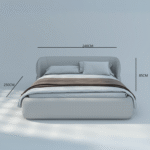 Bello Leather Fabric Bed - Image 2