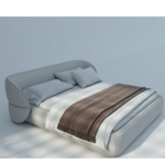 Bello Leather Fabric Bed - Image 3