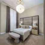 The Seraphim Bed with Wooden trim Headboard