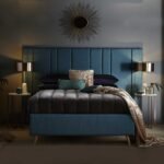 Harmony Dreamer Mid-Century Modern Upholstered Wall panel Bed