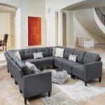 Modern 10-Seater U-shaped Sectional Sofa