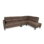 Modern Fabric Upholstered Sofa with Chaise Lounge - Image 4