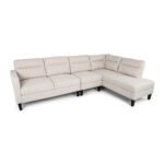 Modern Fabric Upholstered Sofa with Chaise Lounge - Image 5