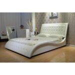 Vortex Modern Fully Tufted Curved Bed - Image 3