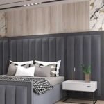 Comfort Cloud Modern Velvet Upholstered Platform Bed - Image 4
