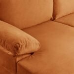 Modern XL Velvet Upholstery U-Shaped Sectional Sofa - Image 9