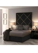 Mondera Platform Upholstered Headboard Bed
