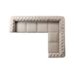 Moser Bay Furniture 6 Seat Sectional Beige Sofa Set - Image 3
