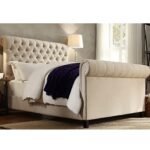 Camilla Rolled Tufted Headboard Bed - Image 2