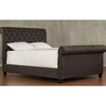 Camilla Rolled Tufted Headboard Bed - Image 3