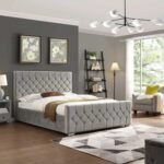 Royale Rest Velvet Upholstered Bed - Image 3