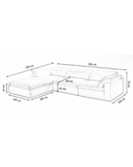 Feather Cloud Comfy Sofa - Waterproof Fabric - Image 4