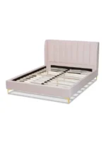 Serene Glam Velvet Upholstered Bed - Image 3