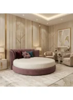 Solmirex Luxury Round Upholstered Bed - Image 2