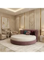 Solmirex Luxury Round Upholstered Bed