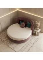 Solmirex Luxury Round Upholstered Bed - Image 6